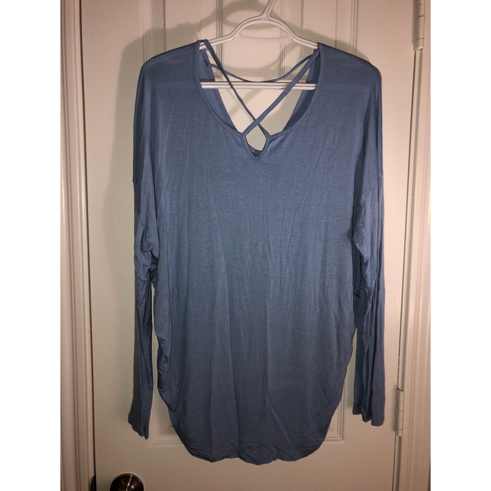 Alya Blue long sleeve shirt - size large